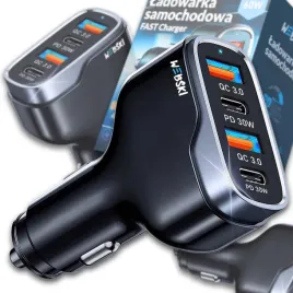 ladowarka-samochodowa-4-porty-2-usb-i-2-usb-c-pd-30w-qc-3-0-moc-60w-czarna-do-urzadzen-12-do-24v-z-szybkim-ladowaniem-jednoczesnie-4-urzadzen