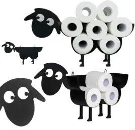 stojak-uchwyt-stojak-baran-owca-wieszak-na-papier-toaletowy-do-wc-lazienki-metalowy-podajnik-rolki-czarny-wolnostojacy-55-35-cm
