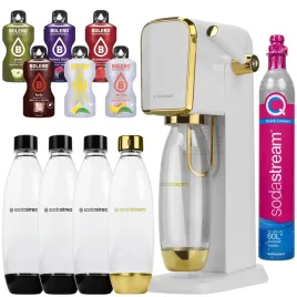saturator-do-wody-sodastream-art-bialo-zloty-4-butelki-saszetki-zestaw-karbonizator-napojow-gazownik-kuchenny