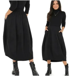 moda-fresca-f621-asymetryczna-spodnica-bombka-uni-czarna-midi-z-wiskozy-gladka-dla-kobiet