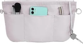 organizer-do-torebki-szary-nylonowy-z-13-przegrodkami-i-pekiem-kluczy-l