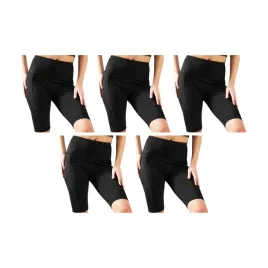 5-pak-kolarki-damskie-legginsy-kolarki-sportowe-legs-l2005-kieszeniami
