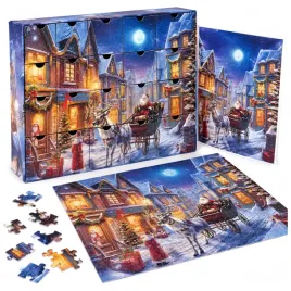 puzzle-adwentowe-dla-dzieci-kalendarz-swiateczny-24-ukladanki-1008-sztuk