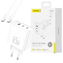 ladowarka-sieciowa-foneng-gan-pd-65w-2x-usb-c-usb-a-kabel