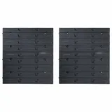 34-czesciowy-organizer-na-panelach-sciennych-czerwono-czarny-stan-nowy-waga-z-opakowaniem-2-21-kg