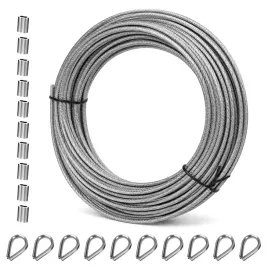 linka-zestaw-linki-stalowej-nierdzewnej-powlekanej-3-mm-30-m-z-tulejkami