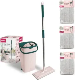 zestaw-mopa-z-wiadrem-4-7l-z-mikrofibra-i-funkcja-wykrecania