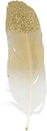 piora-dekoracyjne-ze-zlotym-brokatem-6-sztuk-12-cm