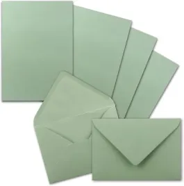 zestaw-papieru-listowego-a5-z-kopertami-c6-25-sztuk-zielony-matowy