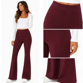 legginsy-spodnie-modelujace-dopasowane-szeroka-nogawka-flare-prazek-s-m-czerwony-bawelna-kobieta