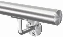 porecz-schodowa-ze-stali-nierdzewnej-aisi-304-satyna-230-cm-srednica-42-4-mm-grubosc-scianki-2-mm-z-zaslepkami-szlifowana-powierzchnia-do-schodow