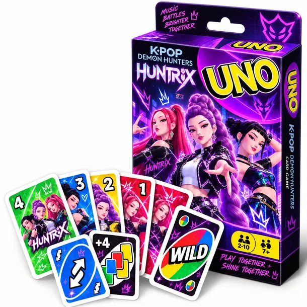 GRA KPOP HUNTRIX KARTY UNO KOMPLET DEMON HUNTERS