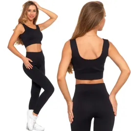 top-sportowy-damski-krotki-moraj-biustonosz-miekki-prazkowany-czarny-l-xl-poliamid-kobieta