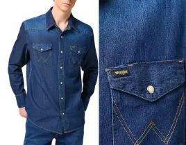 wrangler-meska-ciemna-koszula-jeansowa-zatrzaski-27mw-dark-stone-m-niebieski-bawelna