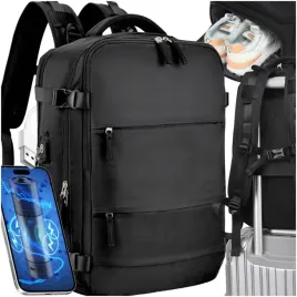 plecak-podrozny-kabinowy-40x25x20-cm-bagaz-podreczny-do-samolotu-20-l-z-tkaniny-4-komory-kompaktowy-z-portem-usb-otwierany-pod-katem-180-stopni