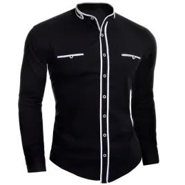 koszula-meska-casual-stojka-codzienna-gladka-new-czarny-bawelna