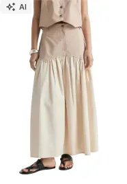 dluga-spodnica-scalpers-poplin-skirt-bezowy-s