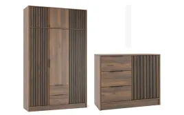orzech-zestaw-szafa-3d-nadstawka-komoda-105cm-lamele-nela-ps