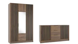 orzech-zestaw-szafa-z-nadstawka-3d-lustro-komoda-155cm-lamele-nela-ps
