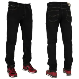 spodnie-meskie-jeans-w-37-98-cm-l-30-klasyczne-proste-stalowe-szary-bawelna-mezczyzna
