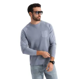 longsleeve-meski-o-strukturze-wafla-blekitny-ombre-v8-om-lscl-0109-r-s-niebieski-bawelna