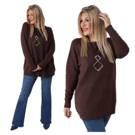 elegancki-sweter-azurowy-wzor-damski-duze-rozmiary-wiskoza-luzny-rozmiar-46-48-do-bioder-brazowy-kobieta