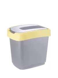 klip-15l-kosz-na-smieci-z-klapka-obrotowa-szaro-zolty-pastel