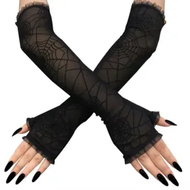 rekawiczki-damskie-mitenki-czarne-koronka-pajeczyna-gotyckie-halloween-przed-lokiec-czarny-nylon-kobieta