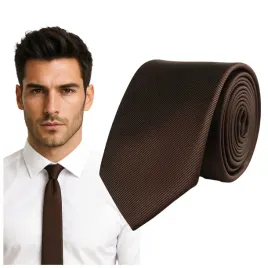 krawat-brazowy-meski-prazki-sledzik-cienki-slim-sledz-elegancki-6-cm-modny-poliester-mezczyzna