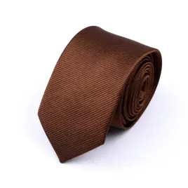 krawat-meski-brazowy-waski-stylowy-elegancki-klasyczny-ponadczasowy-waski-145-cm-poliester