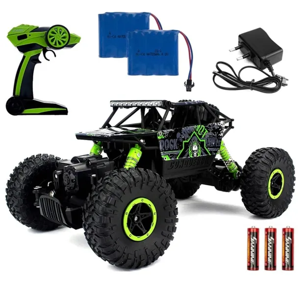 SAMOCHÓD ZDALNIE STEROWANY TERENOWY MONSTER TRUCK 4x4 AUTO RC 2 AKU PREZENT