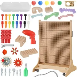 masterkidz-wolnostojaca-tablica-naukowa-kreatywna-stem-125-x-86-zestaw-ak