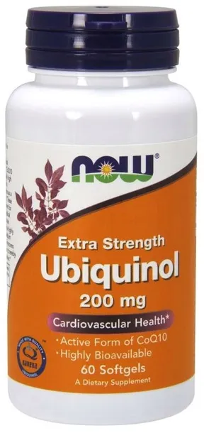 NOW FOODS Ubichinol - Koenzym Q10 200 mg (60 kaps.)