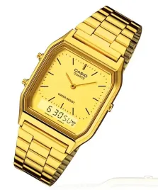 zloty-zegarek-casio-vintage-aq-230ga-retro-box-grawer-gratis