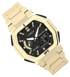 zloty-zegarek-meski-na-bransolecie-timex-tw2v84500-shock-ufc-wr100-grawer