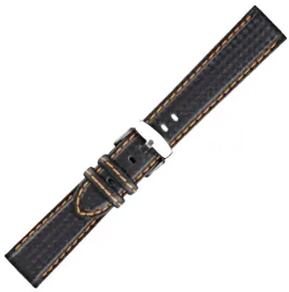 czarny-pasek-do-zegarka-morellato-carbon-22-mm-wodoodporny-karbonowy-22mm