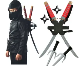 miecze-ninja-ninago-sztylety-shurikeny-akcesoria-samuraj-zestaw-7w1