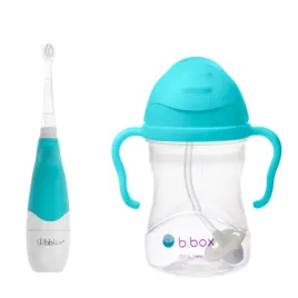 b-box-62375-zestaw-soniczna-szczoteczka-dla-dziecka-bidon-ze-slomka-240-ml-azure