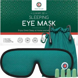 opaska-na-oczy-bawelna-medi-grade-3d-eye-mask-zielony