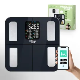 waga-lazienkowa-analityczna-16-parametrow-apple-health-google-fit-if1320c-elektroniczna-czarny