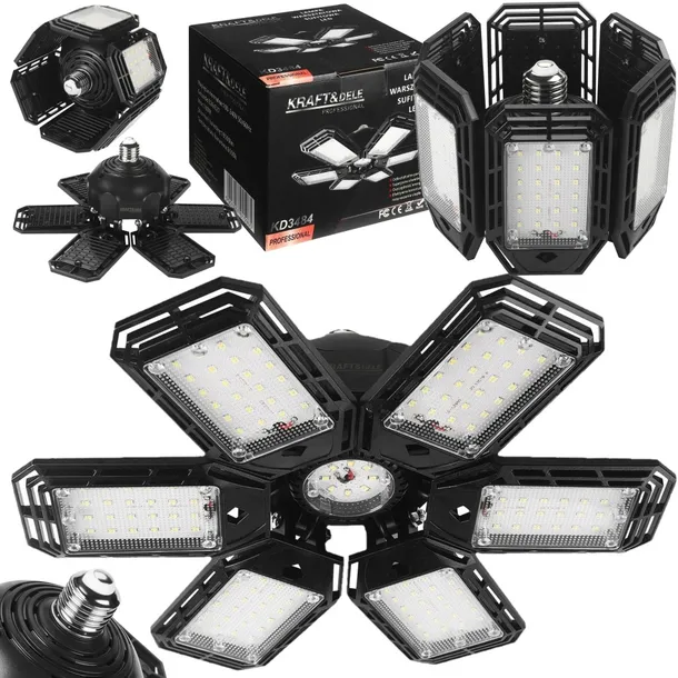 KRAFT LAMPA WARSZTATOWA LED SUFITOWA SKŁADANA 180W 18500LM 240V KD3484