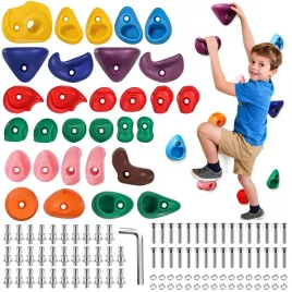 32szt-uchwyty-rozne-kamienie-do-scianki-wspinaczkowej-wspinaczki-ogrodu-mix-plastikowe-tworzywo-sztuczne