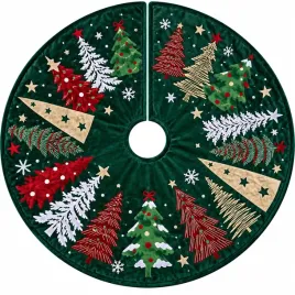 spodnica-pod-choinke-75-cm-zielona-aksamitna-welurowa-oslona-stojaka