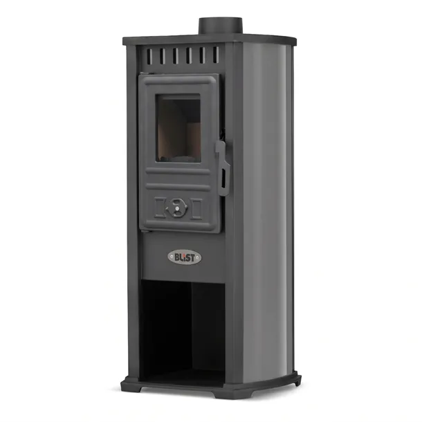 Piec wolnostojący stalowy BLIST Berna Lux G 4.0 moc 5,9kW ANTRACYT