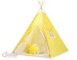 namiot-tipi-dla-dzieci-mata-poduszki-zawieszki-piora-maroko-zolte
