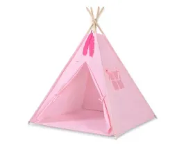 namiot-tipi-dla-dzieci-mata-zawieszki-piora-rozowy