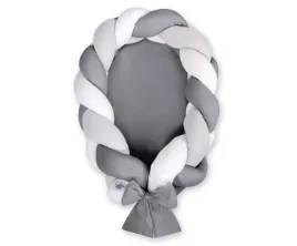 kokon-niemowlecy-pleciony-2-w-1-bialy-szary-antracyt