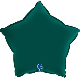 balon-folowy-gwiazdka-szmaragd-zielony-satyna-45cm