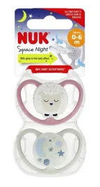 nuk-730578-smoczek-0-6m-silikonowy-space-night-2-szt