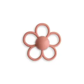 mushie-mu101344-gryzak-silikonowy-i-grzechotka-2w1-daisy-dusty-rose